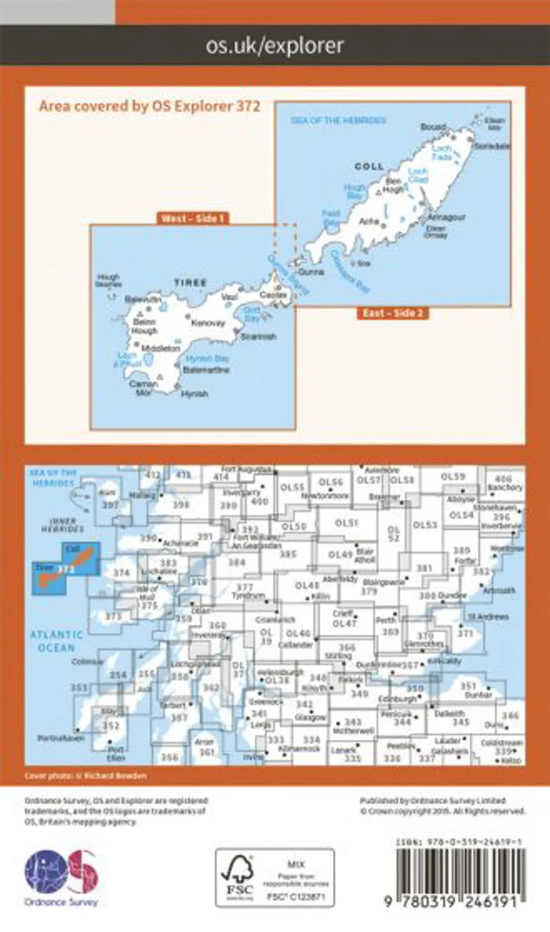 OS Explorer Map 372 - Coll and Tiree-1